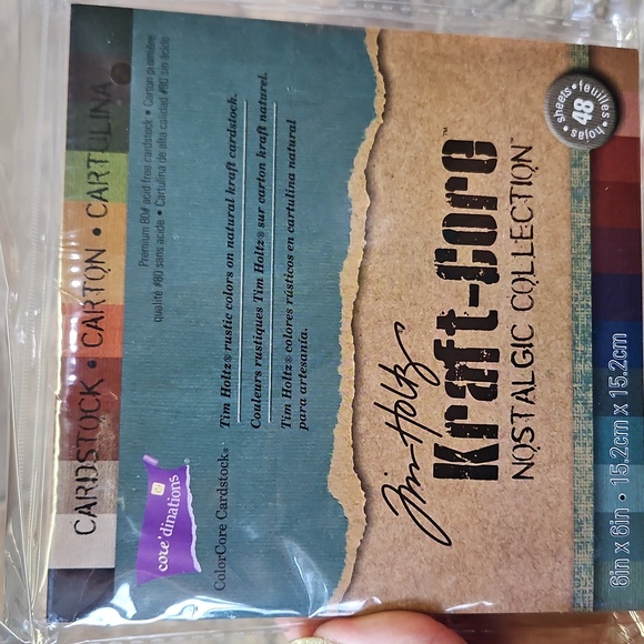 Tim Holtz Darice Kraft-Core Color core Scrapbook Paper BNIP - Picture 6 of 10